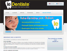 Tablet Screenshot of ledentiste.com